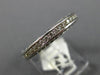 ANTIQUE 1.2CT ROUND DIAMOND 14K WHITE GOLD CLASSIC FILIGREE ETERNITY RING #17735
