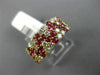 WIDE 2.40CT DIAMOND & AAA RUBY 18KT YELLOW GOLD ZIG ZAG WEDDING ANNIVERSARY RING