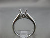 ESTATE .62CT DIAMOND 14KT WHITE GOLD 4 PRONG CHANNEL SEMI MOUNT ENGAGEMENT RING