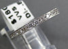 ESTATE .85CT DIAMOND 14KT WHITE GOLD FILIGREE ETERNITY ANNIVERSARY RING #16121