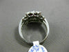ESTATE 1.05CT DIAMOND & AAA RUBY 18KT WHITE GOLD 3D SQUARE FILIGREE FLORAL RING