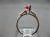 1.10CT DIAMOND & AAA RUBY 14K WHITE GOLD MARQUISE & ROUND ENGAGEMENT RING #27857
