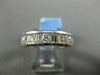ESTATE 1.0CT DIAMOND 14KT WHITE GOLD 3D CHANNEL SEMI ETERNITY ANNIVERSARY RING