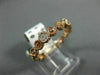 ESTATE .30CT DIAMOND 14K ROSE GOLD 3D 6 STONE FILIGREE INFINITY ANNIVERSARY RING