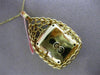 ESTATE LARGE .37CT BLACK DIAMOND 14KT BLACK & YELLOW GOLD WOVEN HANGING PENDANT