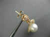 EXTRA LARGE 3.45CT DIAMOND & AAA SOUTH SEA PEARL 18KT ROSE GOLD HANGING EARRINGS