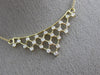 ESTATE .53CT DIAMOND 14K YELLOW GOLD 3D CLASSIC TRIANGULAR CROW V SHAPE NECKLACE