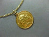 ANTIQUE 14KT YELLOW GOLD HANDCRAFTED SAINT JUDE THADDEUS PENDANT & CHAIN #24987