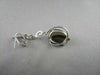 ESTATE OVAL 13.75CT AAA SMOKEY TOPAZ & DIAMOND 18KT W HITE GOLD DROP EARRINGS!!!