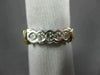 ESTATE .50CT DIAMOND 14KT WHITE & YELLOW GOLD FIVE STONE ANNIVERSARY RING #4297