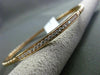 ESTATE .38CT ROUND DIAMOND 14KT ROSE GOLD 3D CLASSIC 3.5mm BANGLE BRACELET
