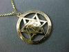ESTATE 14K YELLOW GOLD 3D HANDCRAFTED STAR OF DAVID ZION FILIGREE PENDANT #26157