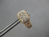 1.42CT DIAMOND 18K ROSE GOLD ROUND CLUSTER RECTANGULAR UMBRELLA HANGING EARRINGS