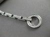 ESTATE 1.00CTW DIAMOND 14KT WHITE GOLD OPEN CIRCLE LINE BRACELET 7" INCH #20996
