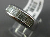 ESTATE 1.04CT BAGUETTE DIAMOND 14KT WHITE GOLD CLASSIC WEDDING ANNIVERSARY RING