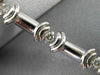 ESTATE .55CT DIAMOND 14KT WHITE GOLD 3D SEMI BEZEL PRONG BEZEL TENNIS BRACELET