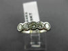ESTATE 1CT DIAMOND 18KT WHITE GOLD 5 STONE BEZEL WEDDING ANNIVERSARY RING #4453