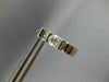 ESTATE .74CT DIAMOND 18KT WHITE GOLD 3D SOLITAIRE ETOILE HUGGIE EARRINGS #284