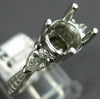 ESTATE .40CT DIAMOND 14KT WHITE GOLD 3D FILIGREE SEMI MOUNT ENGAGEMENT RING #937