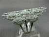ESTATE MASSIVE 3.21CT DIAMOND 18KT WHITE GOLD 3D MARQUISE SHAPE COCKTAIL RING