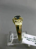 ESTATE .56CT DIAMOND & SAPPHIRE 14KT YELLOW GOLD FLOWER CLUSTER ENGAGEMENT RING