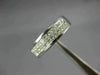 WIDE .84CT DIAMOND 14K WHITE GOLD 3D PRINCESS TWO ROW INVISIBLE ANNIVERSARY RING