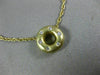 ESTATE .15CT DIAMOND 14KT YELLOW GOLD 3D ETOILE CIRCLE OF LIFE PENDANT #21994