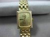 ESTATE 14KT YELLOW GOLD SIMPLE SQUARE QUARTZ SWISS MOVEMENT VICENCE WATCH #15530