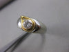 ANTIQUE ART DECO EURO MINE DIAMOND 14KT WHITE GOLD COCKTAIL FILIGREE RING #21489