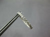 ESTATE 1.0CT DIAMOND 14K WHITE GOLD CLASSIC 2MM INSIDE OUT HOOP HUGGIE EARRINGS