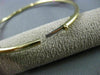 ESTATE .30CT DIAMOND 14K WHITE & YELLOW GOLD PAST PRESENT FUTURE BANGLE BRACELET