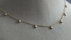 ESTATE .50CT DIAMOND 14KT ROSE GOLD 3D CLASSIC BY THE YARD FLOATING FUN NECKLACE