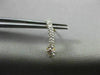 ESTATE .50CT DIAMOND 14KT YELLOW GOLD GRADUATING JOURNEY CURVE HANGING EARRINGS