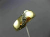 ESTATE .05CT DIAMOND 14KT WHITE & YELLOW GOLD MENS WEDDING RING BAND#22004