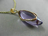 ESTATE 9.80CT DIAMOND & AMETHYST 18KT ROSE GOLD MARQUISE SHAPE FLOATING PENDANT