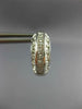 ESTATE WIDE 1.30CT DIAMOND 14K WHITE GOLD CLASSIC MULTI ROW HUGGIE EARRINGS #679