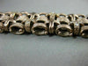 ESTATE WIDE & LONG 1.10CT DIAMOND 18K BROWN GOLD HANDCRAFTED MULTI LINK BRACELET