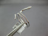ESTATE .35CT DIAMOND 18KT WHITE GOLD 3D HAPPY SNAKE FUN RING