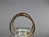 ESTATE .43CT DIAMOND 18K WHITE & ROSE GOLD 3D CRISS CROSS X LOVE INFINITY RING
