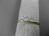 ESTATE .15CT DIAMOND 14KT TWO TONE GOLD CLASSIC SOLITAIRE FRIENDSHIP RING #23779