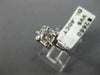 ANTIQUE OLD MINE .54CT ROUND CUT DIAMOND 14KT WHITE GOLD ENGAGEMENT RING #22209