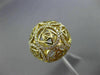 ESTATE WIDE .55CT DIAMOND 14KT YELLOW GOLD 3D OPEN FILIGREE DOME SHAPE FUN RING