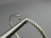 ESTATE 1.42CT ROUND DIAMOND 14KT WHITE GOLD 3D INSIDE OUT HOOP EARRINGS #18562