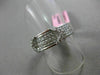 ESTATE WIDE 1.47CT ROUND & PRINCESS DIAMOND 18KT WHITE GOLD 3D MULTI ROW RING