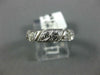 ANTIQUE .35CT DIAMOND 14K WHITE GOLD 3D FILIGREE ETERNITY ANNIVERSARY RING #1190