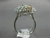 ESTATE WIDE 1.0CT WHITE & MULTI COLOR FANCY DIAMOND 14K WHITE GOLD FILIGREE RING