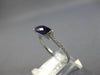ESTATE 1.31CT DIAMOND & AAA AMETHYST 14KT WHITE GOLD 3D CLASSIC BAR RING