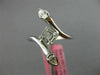 ESTATE WIDE .29CT DIAMOND 18KT WHITE GOLD 3D MULTI SHAPE SQUARE SNAKE LOVE RING