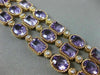 ESTATE WIDE 63.83CT DIAMOND & AAA AMETHYST 14KT ROSE GOLD THREE ROW FUN BRACELET