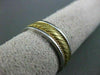 ESTATE WIDE 14KT W & Y GOLD FILIGREE ROPE DESIGN MENS WEDDING RING #ELVINA12